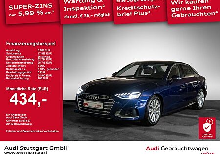 Audi A4 Limousine 45 TFSI quattro advanced Tour Stadt