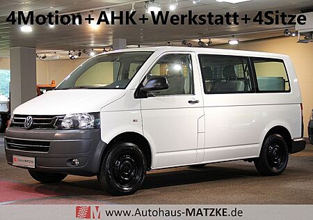 VW T5 Transporter Volkswagen T5 2.0 TDI 4Motion Werkstatt 4 Sitze AHK