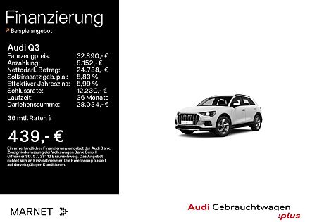 Audi Q3 advanced 35 TDI*Navi*Alu*PDC*Virtual Cockpit*