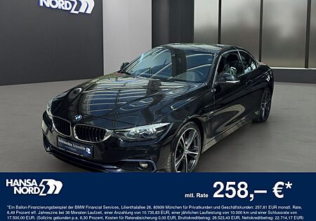 BMW 440i Cabrio SPORTLINE LED NAVI HUD H/K 19" AHK