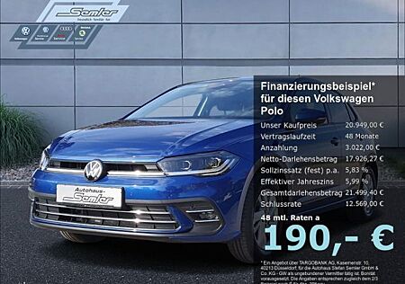 VW Polo Volkswagen Style 1.0 TSI ACC MATRIX V-COCK APP-CON SHZ