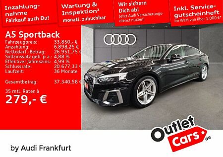 Audi A5 Sportback 40 TFSI S tronic MatrixLED DAB Temp