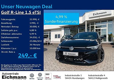 VW Golf Volkswagen VIII R-Line 1.5 eTSI+DSG+LEDPlus+ACC+RFK+KE