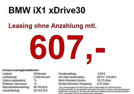 BMW iX1 xDrive30 M Sport AHK/360/LED+/HUD/K-ZUG