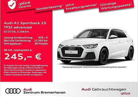 Audi A1 SPORTBACK 25 TFSI ADVANCED TEMPO SITZH. PDC
