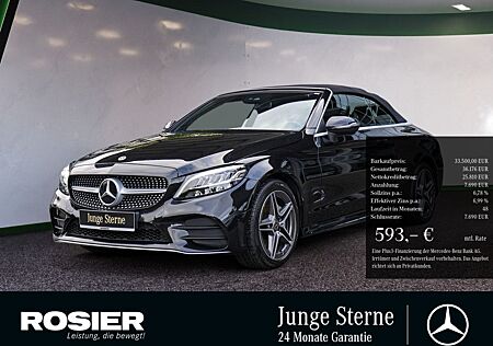 Mercedes-Benz C 180 gebraucht kaufen Mercedes-Benz C 180 Cabrio AMG LED Navi Kamera Spurh.-Ass. Tot
