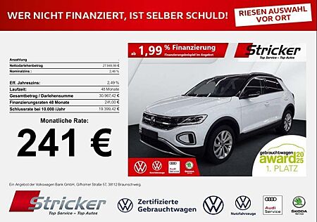 VW T-Roc Volkswagen Style 1.5TSI DSG 241,-ohne Anzahlung AHK N