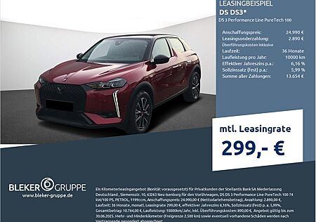 DS Automobiles DS 3 DS3 Performance Line PureTech 100