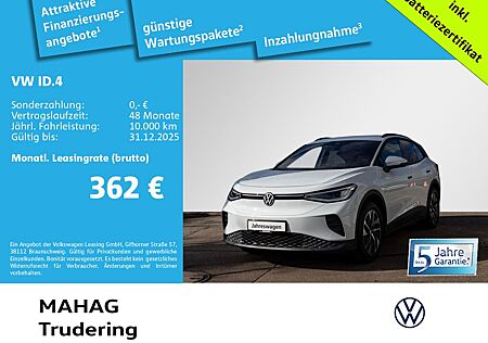 VW ID.4 Volkswagen Pro 210kW WärmePu CCS IQ.Light Navi ParkPil