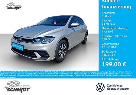 VW Polo Volkswagen VI 1.0 MPI Move SHZ KLIMA GRA LED PDC