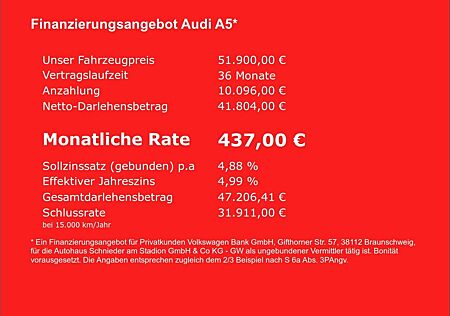Audi A5 Cabriolet 40 TFSI S-LINE+AHK+NAVI+LEDER+VIRTU