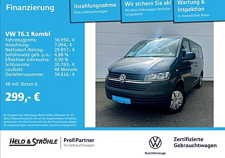 VW T6 Kombi Volkswagen T6.1 Kombi 2.0 TDI KR 9-SITZER NAV SHZ AHK PDC