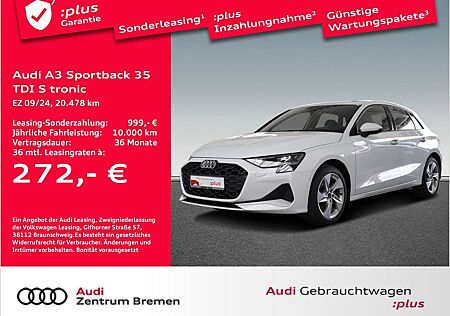 Audi A3 Sportback 35 TDI UPE52 S tronic SPORT PDC DAB