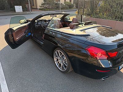 BMW 650i Cabrio -Vollausstattung, schöne Farbkombi