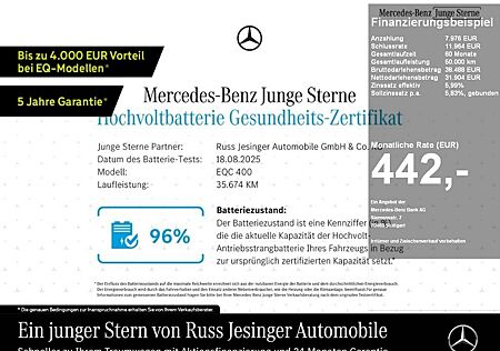 Mercedes-Benz EQC gebraucht kaufen Mercedes-Benz EQC 400 4M *AMG*MBUX*SHD*AHK*360*MBeam*HUD*LM