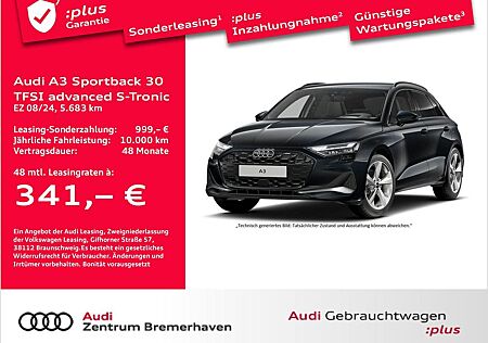 Audi A3 SPORTBACK 30 TFSI ADVANCED S-TRON NAVI SONOS
