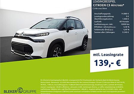 Citroën C3 Aircross gebraucht kaufen Citroën C3 Aircross PureTech 110 S&S Shine