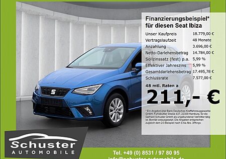 Seat Ibiza Style 1.0TSI*Voll-LED ACC Navi R-Kam SHZ