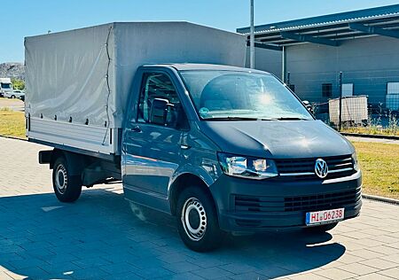 VW T6 Transporter Volkswagen T6 2,0 TDI Pritsche+Plane Lang *LEDER*1.HAND*LKW
