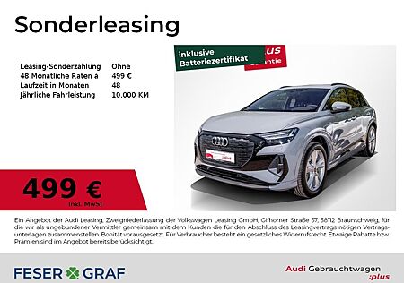 Audi Q4 e-tron Q4 45 e-tron S line /Matrix/ACC/HuD/Navi+/Kamera