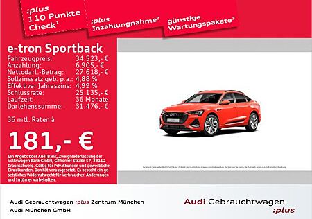 Audi e-tron Sportback 50 qu. 2x S line HuD/ACC/Kamera