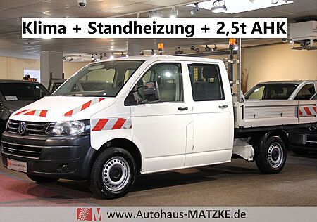 VW T5 Transporter Volkswagen T5 2.0 TDI Pritsche Doka AHK Standheiz Klima