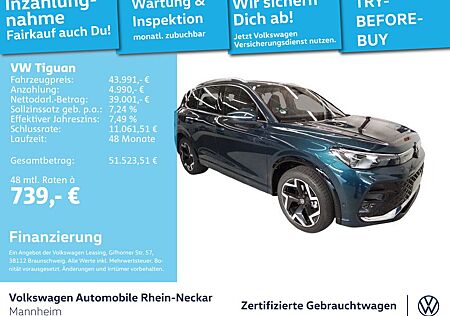 VW Tiguan Volkswagen 1.5 eTSI R-Line DSG GAR 2030 Navi AHK Sta