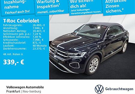 VW T-Roc Volkswagen Cabriolet 1.0 TSI Style Navi 17 Alu Lane Assist LED-Plus-Scheinwerfer