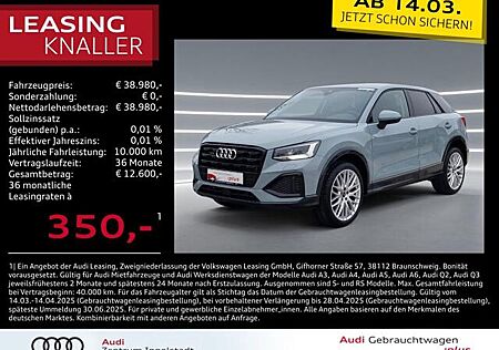 Audi Q2 35 TDI qu LED NAVI AHK 19 Leder KAM Advanced