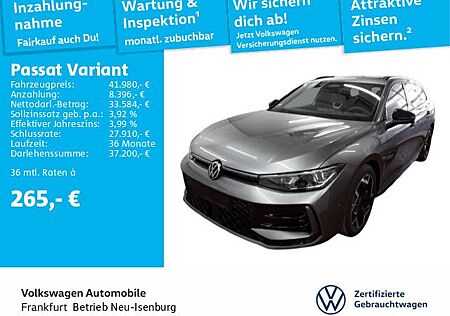 VW Passat Volkswagen Variant 2.0 TDI DSG R-Line Navi AHK IQ.LIGHT - LED-Matrix-Scheinwerfer Spurhalteassistent Lane Assis