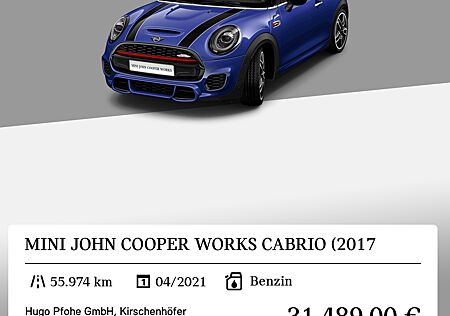 Mini John Cooper Works Cabrio (2017
