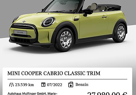Mini Cooper Cabrio