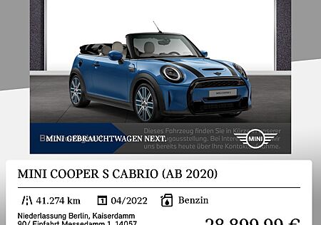 Mini Cooper S CABRIO (AB 2020)