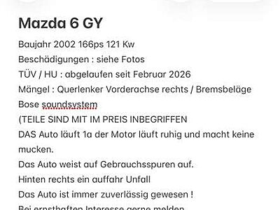 Mazda 6 Mazda 6 gy