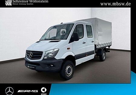 Mercedes-Benz Sprinter 314 DoKa Pritsche + Plane 4x4 Klima*AHK