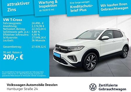 VW T-Cross Volkswagen Style 1.0 TSI IQ.LIGHT KAMERA APP TRAVEL