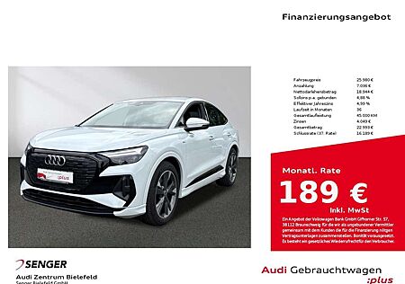 Audi Q4 e-tron Sportback 35 MMI LED connect 20"