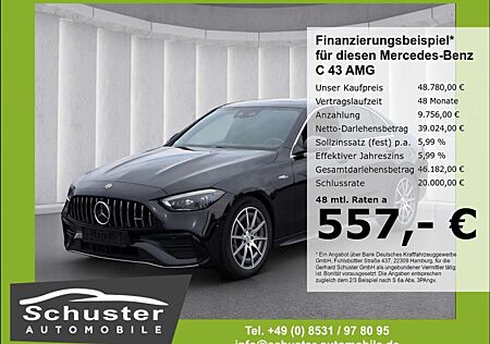 Mercedes-Benz C 43 AMG 4Mat*ACC Leder el.Sitze SHZ Glas-Dach