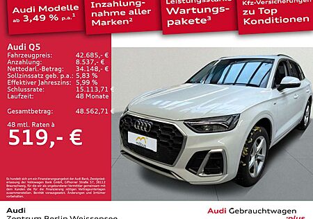 Audi Q5 40 TDI S-TRO*QUA*S-LINE*LED*AHK*NAV*GRA*KLIMA