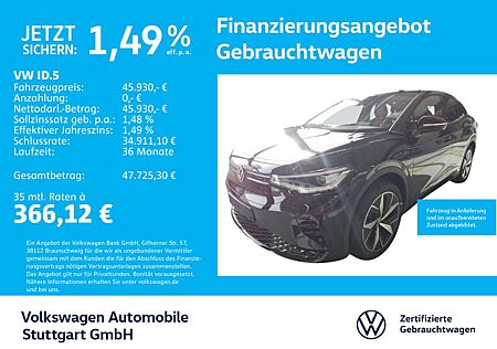 VW ID.5 Volkswagen GTX Navi Kamera ACC Stdhzg Pano SHZ LED