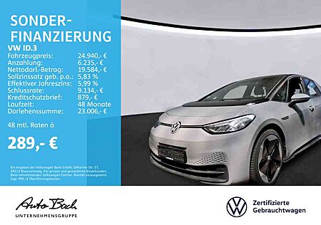 VW ID.3 Volkswagen Pro Performance Automatik, LED, App-Connect