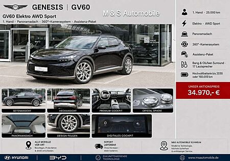 Genesis GV60 GV60 Elektro AWD Sport *1.Hand-Pano-360°-Assist*