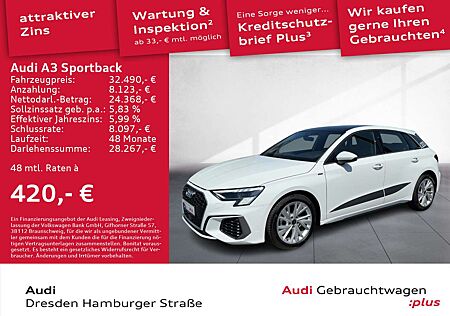 Audi A3 30 TDI S line Matrix Panorama