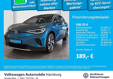 VW ID.4 Volkswagen Pro AHK Parkassistent Navi AppConnect