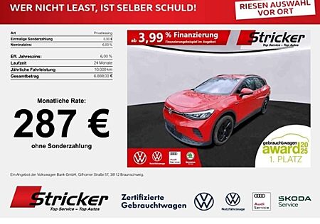 VW ID.4 Volkswagen Pro Performance 287,-ohne Anzahlung AHK Travel
