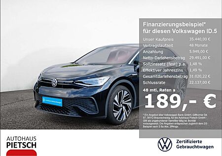 VW ID.5 Volkswagen Pro Performance AHK Pano Matrix Navi 21''