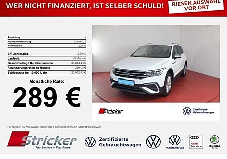 VW Tiguan Allspace Volkswagen Life 1.5TSI DSG 289,-ohne Anzahlung 7-Sitzer AHK