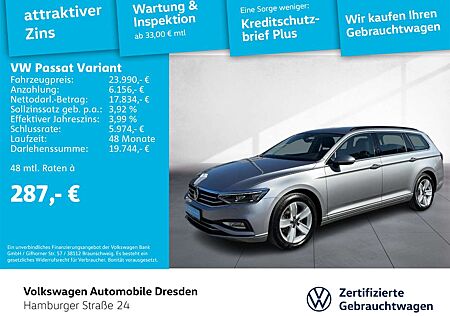 VW Passat Variant Volkswagen Business 2.0TDI DSG 4M IQ ACC APP