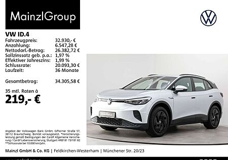 VW ID.4 Volkswagen Pro Performance 77kWh (82kWh) AHK WäPu 360°