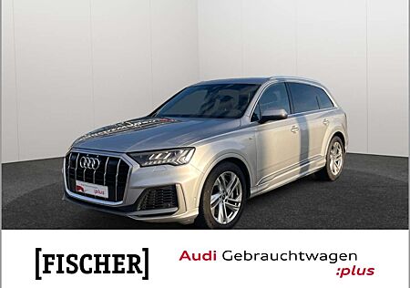 Audi Q7 55TFSIe quattro S line Matrix Navi HUD Rear View A